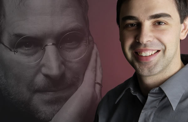 Larry Page e Steve Jobs (Foto: Reprodução)