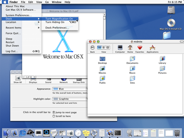 O primeiro Mac OS X (Foto: Reprodução)
