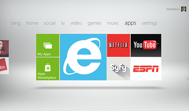 Internet Explorer 9 para Xbox 360 (Foto: Reprodução: The Verge)