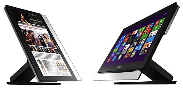 Novos modelos de All-in-One da Acer com Windows 8: Aspire 7600U e Aspire 5600U (Foto: Divulgação/Acer)