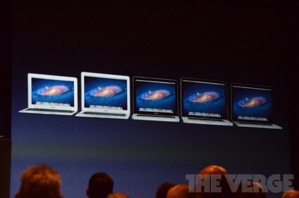Os novos MacBooks e MacBooks Pro  (Foto: Reprodução / The Verge)