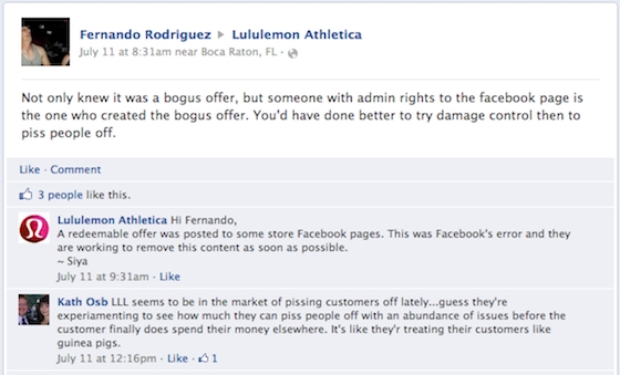 Usuários reclamaram de ofertas falsas em páginas do Facebook (Foto: Reprodução)