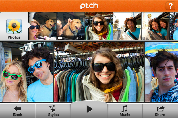 Ptch facilita criação de vídeos e slideshows no iPhone (Foto: Reprodução)