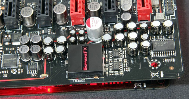 SupremeFX é o conjunto de melhorias que garante o máximo de qualidade de som às placas da Asus (Foto: Reprodução)