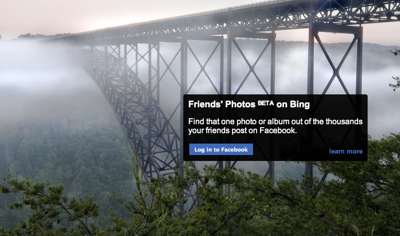 Busca por fotos de amigos no Bing (Foto: Reprodução/Bing)