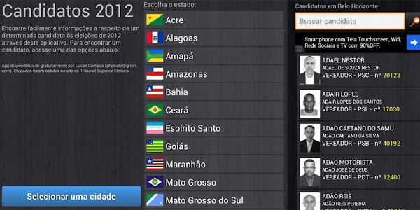 Candidatos 2012 (Foto: Reprodução)