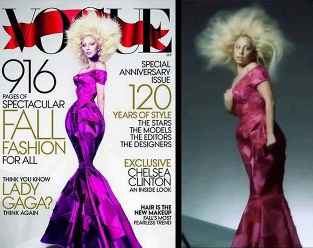 Capa da Vogue e setembro e sreenshot do vídeo dos bastidores (Foto: Reprodução/ Mert Alas e Marcus Piggott)