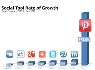 Gráfico da Evidon comprova crescimento do Pinterest (Foto: Reprodução)