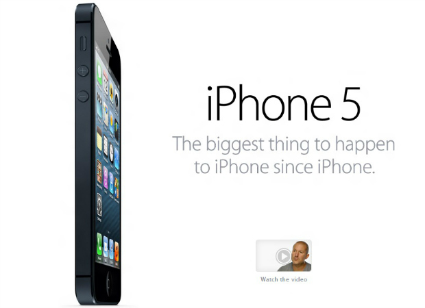 iPhone 5 já está sendo anunciado no site da Apple (Foto: Reprodução)