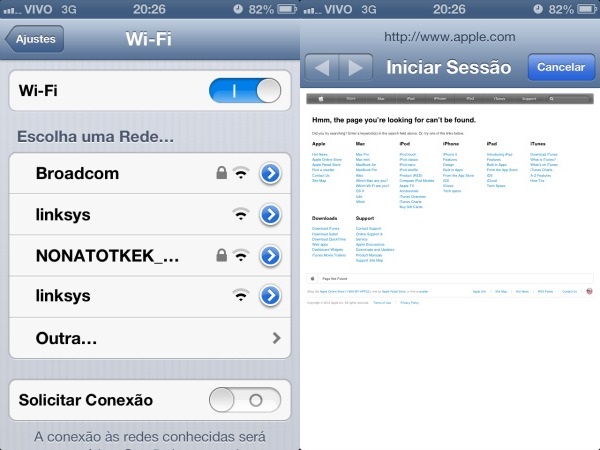 Conexão via Wi-Fi no novo iOS está com problemas (Foto: Thiago Barros/TechTudo)