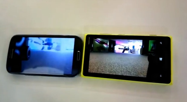 Imagem do Lumia é claramente melhor do que a do Galaxy (Foto: Reprodução)