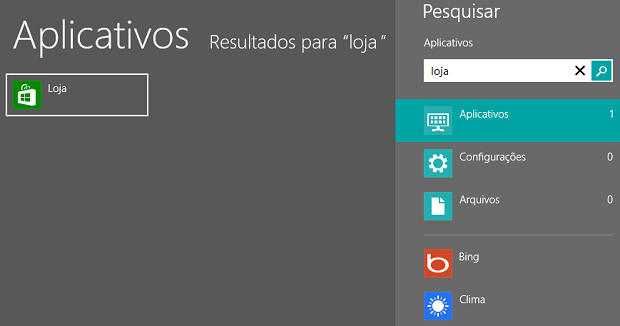 Acessando Loja de apps do Windows 8 (Foto: Reprodução/Helito Bijora)