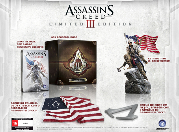 Assassin's Creed 3 tem edição especial no Brasil (Foto: Divulgação)