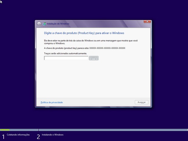 Windows 8 instalação 01