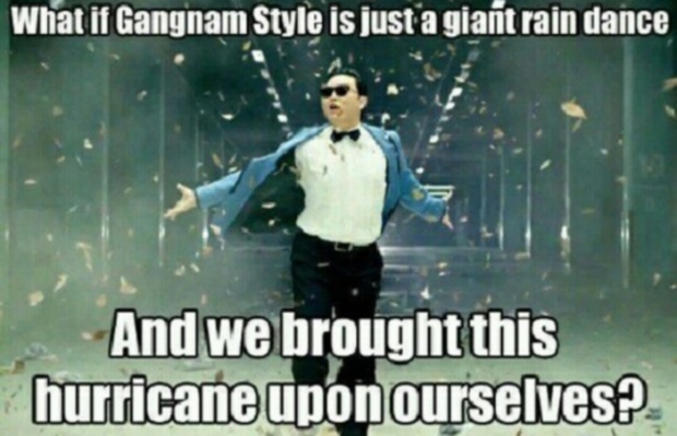 “Gangnam Style” vira meme sobre o furacão Sandy (Foto: Reprodução/O Globo)