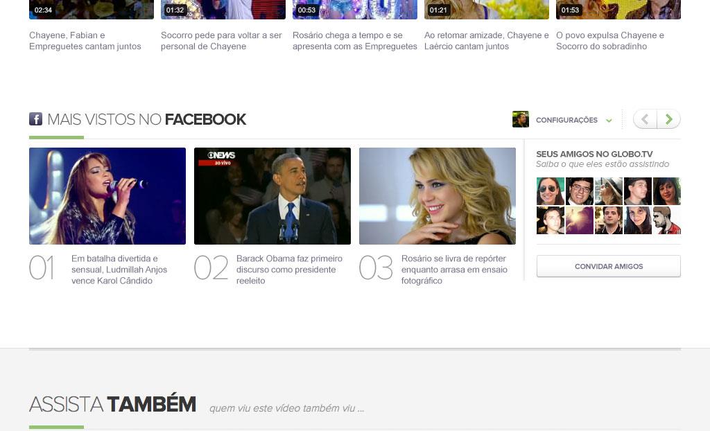 App globo.tv permite compartilhar com os amigos do Facebook os vídeos assistidos na Globo.TV (Foto: Reprodução/Globo.TV)