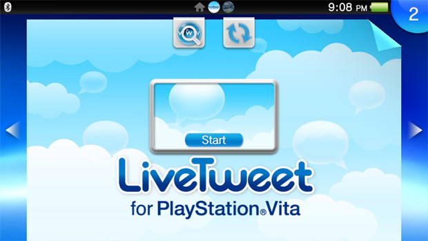 Aplicativo do Twitter no PS Vita passa pelo bloqueio do navegador (Foto: Divulgação)