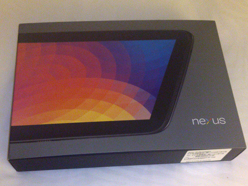 Nexus 10 ainda na caixa (Foto: TechTudo / Fabrício Vitorino)