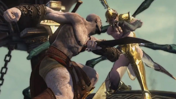 Kratos enfrenta Megera, uma das Fúrias de God of War: Ascension (Foto: Gematsu)