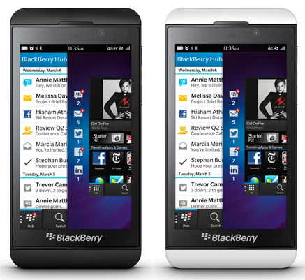 BlackBerry Z10, o top de linha da BlackBerry (Foto: Divulgação)