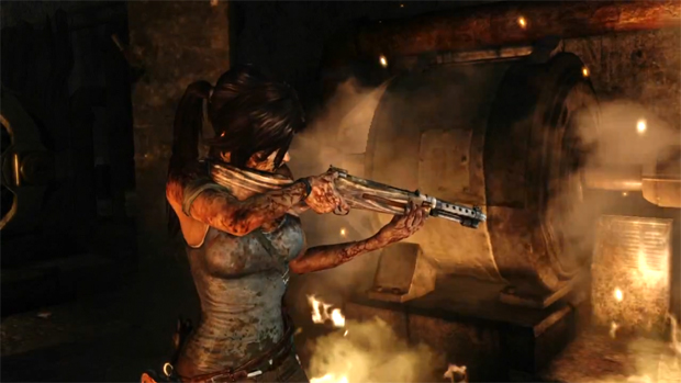No novo Tomb Raider, armas não serão usadas apenas para combate (Foto: Divulgação)