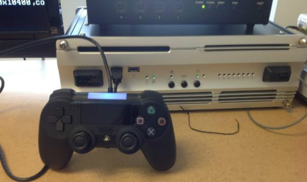 A foto vazada mostra como será o controle do PS4 (Foto: Digital Foundry)