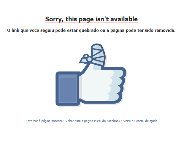 Após denúncias, Facebook pode tirar páginas falsas do ar (Foto: Reprodução / Facebook)
