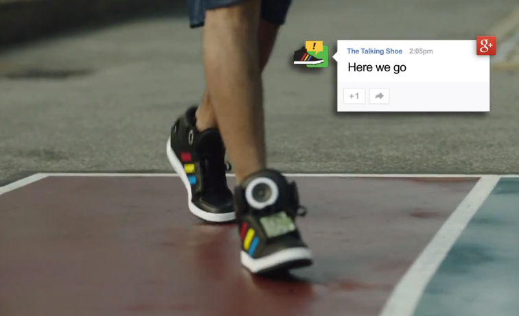 'Talking Shoe', o tênis falante desenvolvido pelo Google que interage com a internet