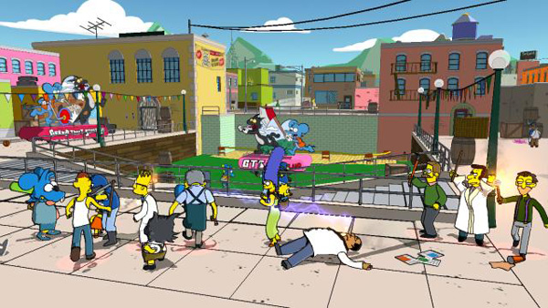 The Simpsons Game é uma grande sátira a outros jogos (Foto: Divulgação)