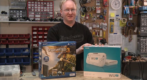 Ele começa pelo PS3 e Wii U em seguida (Foto: Reprodução/TheBenHeckShow)