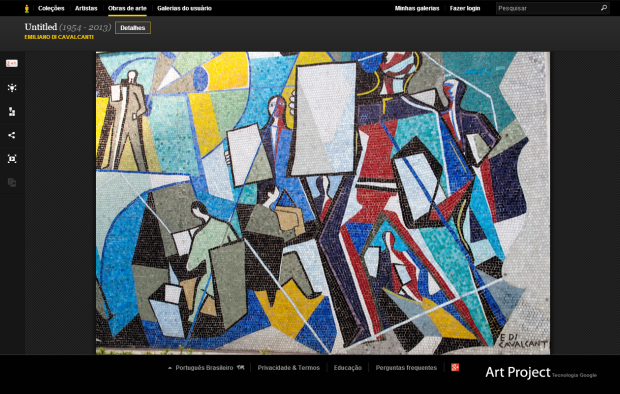 Painel de Di Cavalcanti disponível no Google Art Project (Foto: Reprodução/Ricardo Fraga)