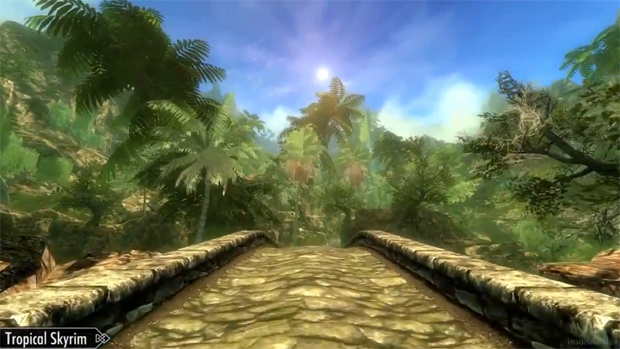 Troque o frio inverno de Skyrim por quentes férias em um paraíso tropical (Foto: Reprodução)