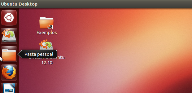 Abrindo o gerenciador de arquivos do Ubuntu (Foto: Reprodução/Edivaldo Brito)