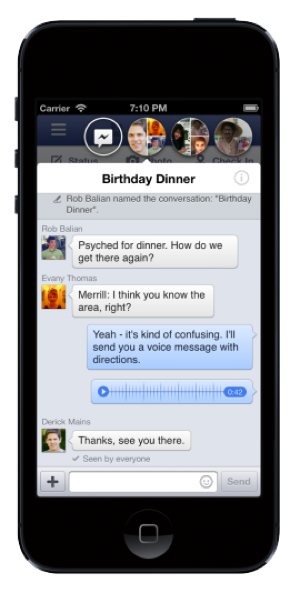 Novo aplicativo do Facebook inclui o Chat Heads (Foto: Divulgação/Facebook) (Foto: Novo aplicativo do Facebook inclui o Chat Heads (Foto: Divulgação/Facebook))