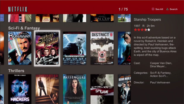 O Netflix no PS3 é otimizado para o console (Foto: Divulgação)