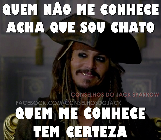 Postagem da página "Conselhos de Jack Sparrow" (Foto: Reprodução / Facebook)