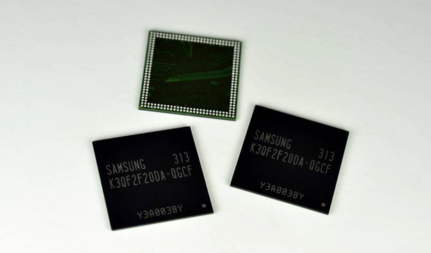 Memória RAM da Samsung, para aparelhos móveis, promete mais velocidade e menos consumo de energia (Foto: Divulgação)