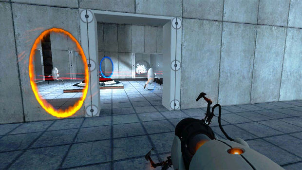 Portal Gun, uma das grandes inovações do título (Foto: Reprodução/ZeeGamers)