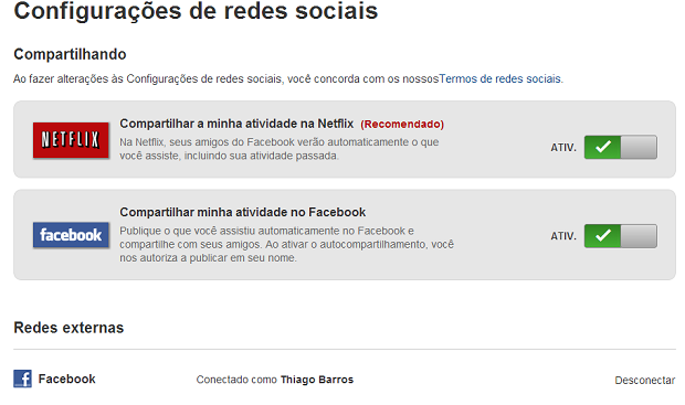 Netflix permite compartilhamento de detalhes no Facebook (Foto: Reprodução/Thiago Barros) (Foto: Netflix permite compartilhamento de detalhes no Facebook (Foto: Reprodução/Thiago Barros))