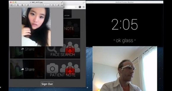MefRef para Google Glass fará reconhecimento facial dos seus contatos. (Foto: Reprodução / Slashgear)