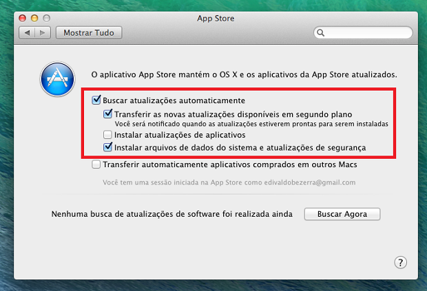 Atualizações automática de apps também chega ao OS X (Foto: Reprodução/Edivaldo Brito)