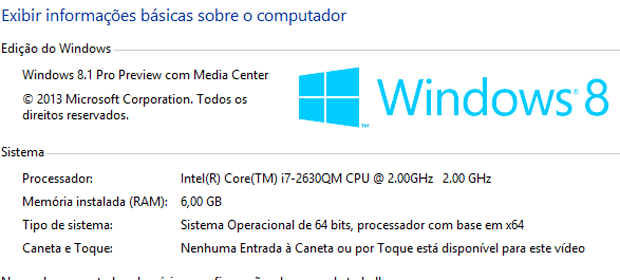 Windows 8.1 mantém boa performance da versão anterior e traz algumas melhoras (Foto: Elson de Souza/TechTudo)