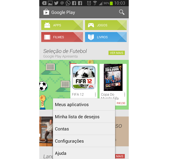 Loja virtual do Google oferece opção de desinstalar apps (Foto: Reprodução Thiago Barros)