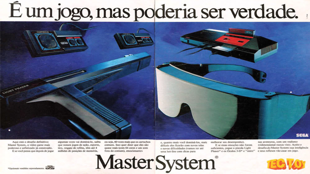 Propaganda do Master System em revista brasileira antiga (Foto: risoles.blogspot.com)