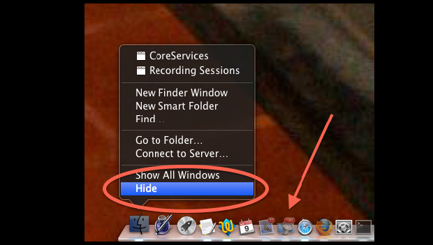 Escondendo aplicativos no MAC (Foto: Reprodução / CNet) 