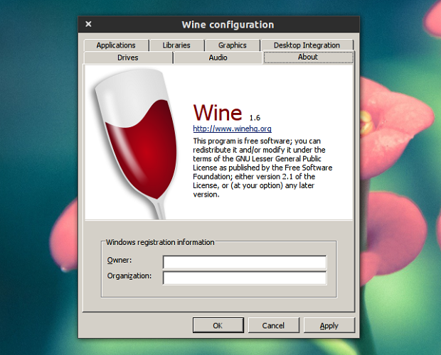 Lançado Wine 1.6 com diversas novidades (Foto: reprodução/WebUpd8)