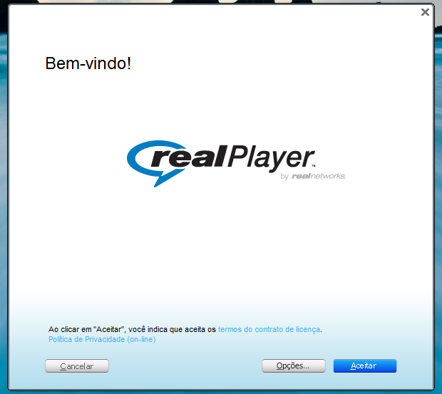 Instalando o RealPlayer (Foto: Reprodução/Helito Bijora)