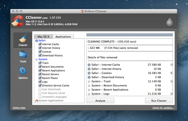 Free Download Ccleaner For Mac Os X