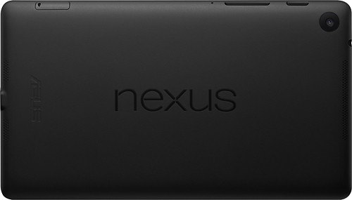 Traseira do Nexus 7: por fora, diferença notável é a nova câmera traseira (Foto: Divulgação)
