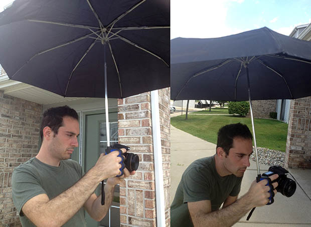 Brolly Umbrella permite fotografar na chuva (Foto: Reprodução/PetaPixel)